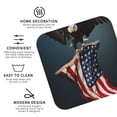 thumbnail image 3 of Honeii American Flag Print Leather Coaster Set of 4, Ideal for Safeguarding Your Furniture from Drinks Spills and Effortless Cleanup-Square, 3 of 6