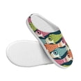 thumbnail image 3 of Picia Lantern Koi Fish for Women's Lamb-hug Comfy Fleece House Slippers Memory Foam, Slip-on House Shoes Indoor Outdoor-35/36, 3 of 7