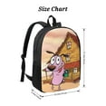 thumbnail image 2 of Courage The Cowardly Dog Backpack, Large Capacity Laptop Backpack, Durable Water-Resistant Daypack, 17.3x12.2x5.5 Inch, 2 of 8
