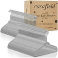 thumbnail image 4 of Casafield 100 Velvet Baby Hangers for Infant & Toddler Clothes, 11" - Gray, 4 of 7