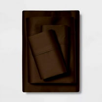 Super Soft Split Bedsheet Set 5 Piece- 1 Flat Sheet, 2 Fitted Sheet & 2 Pillowcases, 600TC, 15" Deep Pocket for Adjustable Beds, 100% Egyptian Cotton-Chocolate Solid, Split Cal-King Size