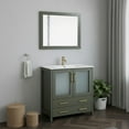 thumbnail image 3 of Vanity Art 36" Single Sink Freestanding Bathroom Vanity Set with Ceramic Top and Mirror, 3 of 8