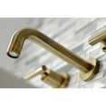thumbnail image 5 of Kingston Brass KS8123CML Manhattan 2-Handle 8 in. Wall Mount Bathroom Faucet, Antique Brass, 5 of 5