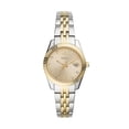 thumbnail image 1 of Fossil Scarlette Mini Reloj de cuarzo de acero inoxidable con tres manecillas para mujer Color: Oro/Plata (Modelo: ES4949), 1 of 5