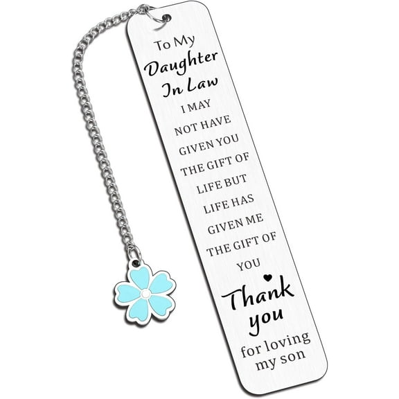 Daughter in Law Gifts: Bookmarks for Women, Daughter, Mother's Day, Wedding, Anniversary, Christmas