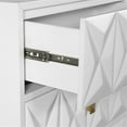 thumbnail image 7 of Riverbay Furniture 2 Drawer Geo Texture Nightstand in White, 7 of 7