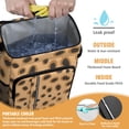 thumbnail image 2 of Travel Cooler Bag - Beige and Black Of Leopard Print Camping Beer Cooler Backpack with Bottle Opener- Waterproof Insulated Picnic Backpacks - Cooler Bag for Beach, 2 of 6