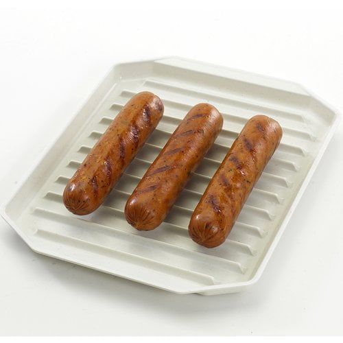 Fox Run Microwave Bacon Rack Microwaveable Healthy Cooking Fat Drip Tray 