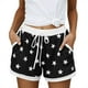 thumbnail image 1 of Pantalones Cortos Casuales de Verano para las Mujeres Bolsillo de Cordón de la Estrella de la Moda, Pantalones de Cintura Elásticos para Dormir en el Hogar, 1 of 8