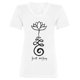 thumbnail image 2 of Playera Mujer Marëvnyk Dama Espiritual Om Yoga Just Enjoy, 2 of 4