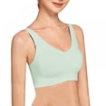 thumbnail image 3 of Magazine Women's Racerback Bras Seamless Comfy Wireless Sports Bra Workout Crop, 3 of 6