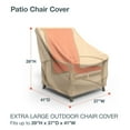 thumbnail image 3 of Budge XLarge Beige Patio Outdoor Chair Cover, All-Seasons (2 Pack), 3 of 9