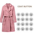 thumbnail image 5 of Metal Press Stud Buttons for Overcoat Sewing 10Pairs Silver Alloy Fashion Snaps, 5 of 5