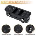 thumbnail image 6 of Unique Bargains 1Pc Front Left Driver Side Power Window Switch for Porsche Cayenne 19-22 No.971959858H Window Control Switch, 6 of 7