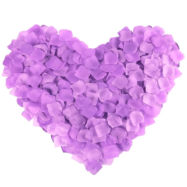 Laklulu 1200 pétalos de rosa artificiales, pétalos de flores no tejidos para decoración romántica, boda, fiesta, día de San Valentín