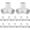 3 Way, variant on 20-Pack 1/2" Tee PVC Fittings, Furniture Grade Pipe Fittings 3 Way for SCH40 PVC Pipe, Pipe Connectors for All DIY Structure and Frames