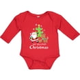 thumbnail image 3 of Inktastic My 2nd Christmas with Santa Reindeer and Tree Boys or Girls Long Sleeve Baby Bodysuit, 3 of 5