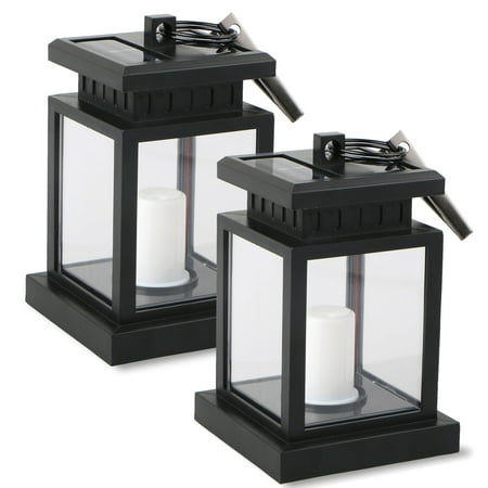 Waterproof Outdoor Solar Lantern Hanging Light Led Candle