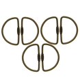 thumbnail image 2 of Durable Steel Screw Lock Keychain Rings, Simple Car keychain for Men Women, 6PCS Bronze, 2 of 9