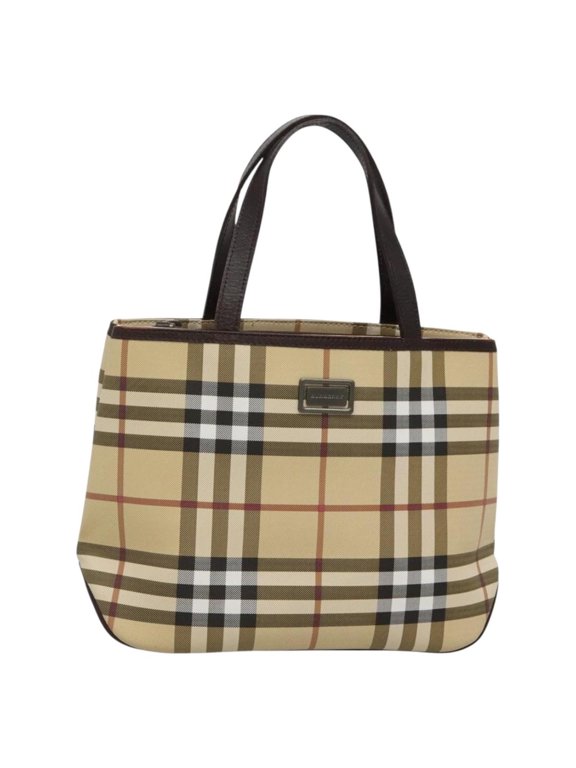 Pre-Owned Burberry Nova Check Nova Check Canvas Beige Canvas Handbag