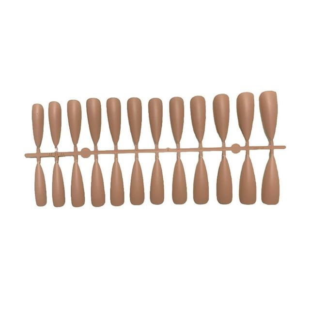 Nail Enhancement Tablets Chic Dot Design Not Susceptible to Allergies Frosted Texture Fake Fingernail Charming Manicure Tips JM-03Skin Color