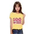 thumbnail image 1 of Xihbxyly Bonita Camiseta con Diseño de 100 Días de Clases, Tela Suave y Transpirable, Manga Corta Abullonada, Ideal para Pantalones Cortos, Vaqueros y Faldas, Ropa Informal de Diario, Tendencia para, 1 of 6