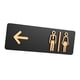 thumbnail image 5 of Placa de letrero de baño para hombres y mujeres, letrero ligero para puerta de baño, letrero para baño Tipo C, 5 of 9