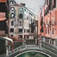 thumbnail image 2 of Atelier B Art Studio 15x15 Black Ornate Wood Framed with Double Matting Museum Art Print Titled - VENICE, 2 of 4