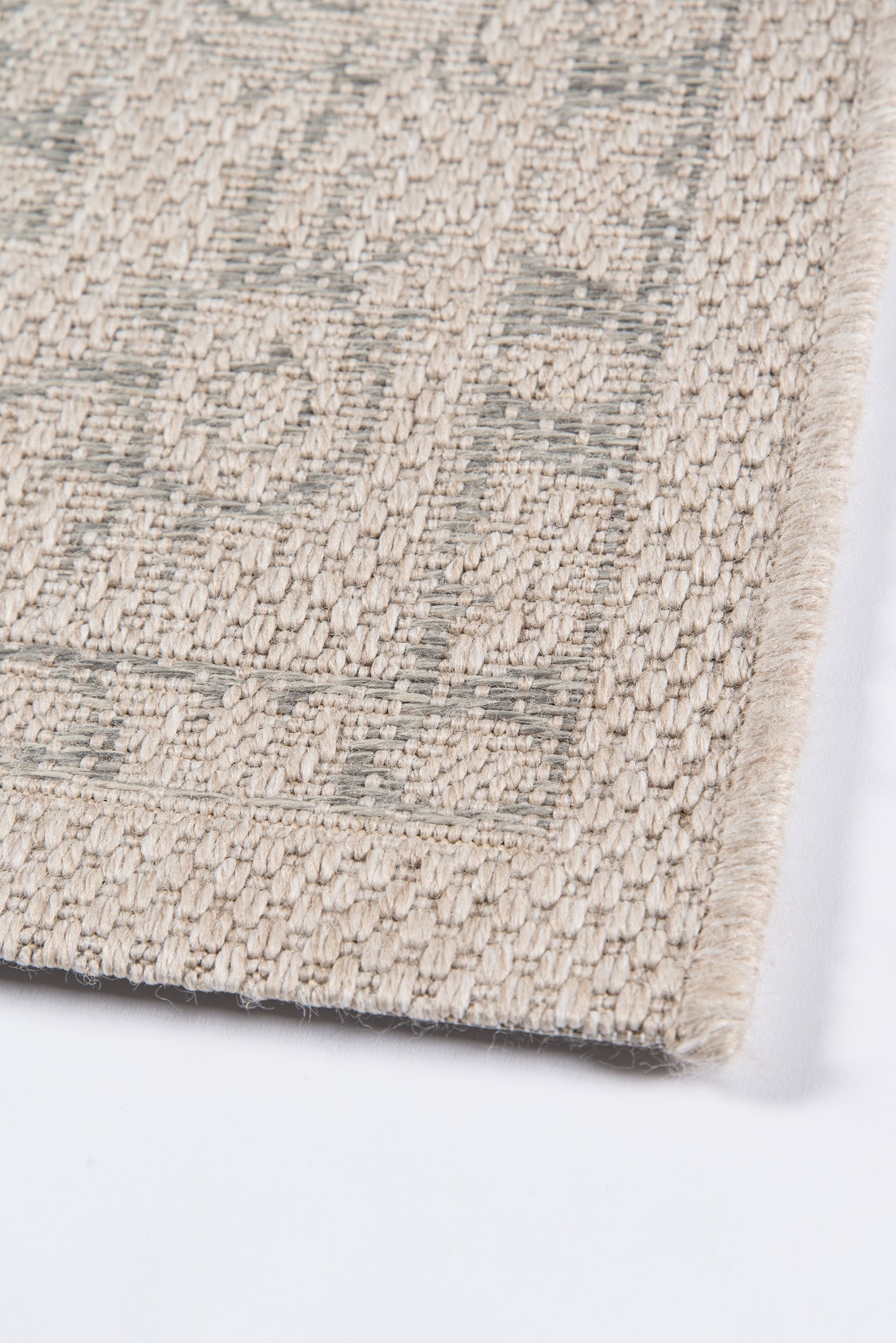 Erin Gates by Momeni Downeast Boothbay Polypropylene Machine Made Grey Indoor Outdoor Rug 2' X 3'