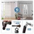 thumbnail image 5 of Urbanest Pila Manhattan 1" 3/4" Double Drapery Curtain Window Rod Set - 84" to 120", Bronze, 5 of 6