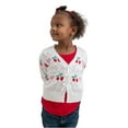 thumbnail image 4 of Jollidays Girls' "Mommy & Me" Cherries & Hearts Tie Front Pointelle Cardigan, Sizes 4-6X, 4 of 4