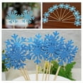 thumbnail image 3 of MYTAKEND 30pcs Christmas Dessert Toppers Snowflake Cake Decoration Christmas Cupcake Topper, 3 of 6