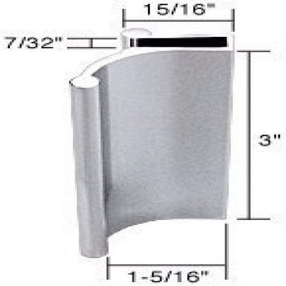 Crl Chrome Tub Enclosure And Sliding Shower Door Pull Handle