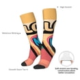 thumbnail image 4 of Bingfone Hello Summer Print Compression Socks for Women and Men Long Socks for Running Athletic Cycling Nurse, 4 of 6