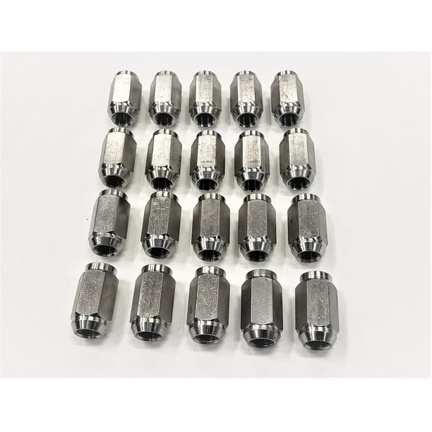 Twenty (20) Pack Solid 304 Stainless Steel 1/220 Lug Nuts For Trailer