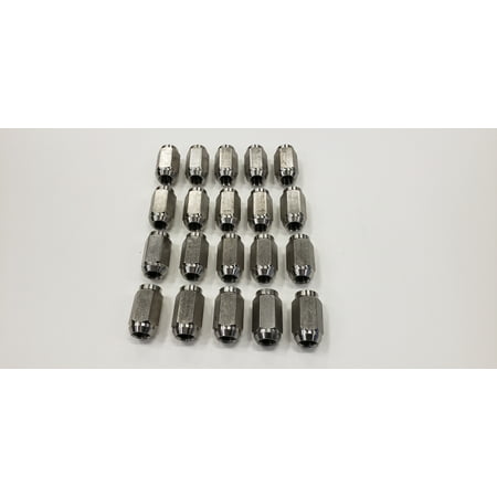 Twenty (20) Pack Solid 304 Stainless Steel 1/2-20 Lug Nuts For Trailer