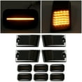 thumbnail image 2 of Kojem 10pcs LED Cab Roof Lights for 2003-2009 Hummer H2 SUT Top Clearance Marker Lamps Smoke Lens & Black Housing, 2 of 7