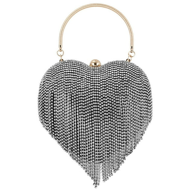 Kmbangi Sac Pochette pour Femmes Soirée Chaîne Diamants Robe Sac à Main Mariage Fête Cristal Strass Sac à Main