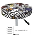 thumbnail image 4 of Kll Bright Insects Round Bar Chair Cushion Cover 14 Inch,Bar Stool Protector With Elastic, Soft Washable, 4 of 7