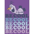 thumbnail image 2 of Girl's Frozen 2 Olaf Be Cool  Graphic Tee Purple Berry Small, 2 of 4