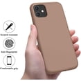 thumbnail image 3 of iPhone 11 Case,Ultra Slim Fit iPhone Case Liquid Silicone Gel Cover with Full Body Protection Anti-Scratch Shockproof Case Compatible with iPhone 11 (Light Brown), 3 of 14
