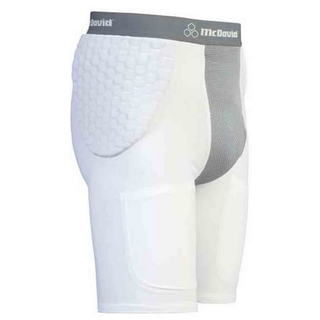 Hexpad Football Girdle - Mcdavid Classic 7550 Hexpad Hexmesh Football Girdle White/Grey Medium