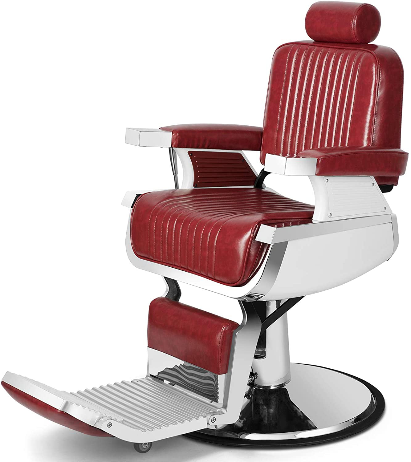 Swivel Barber Chair Recline Hairdressing Haircut Tattoo Shaving Chair Cushion UK 