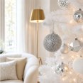 thumbnail image 5 of Rhinestone Pearl Christmas Ornament,Bling Glitter Hanging Decor,Elegant Sparkling Xmas Tree Mantel Window Holiday Decor,D, 5 of 7