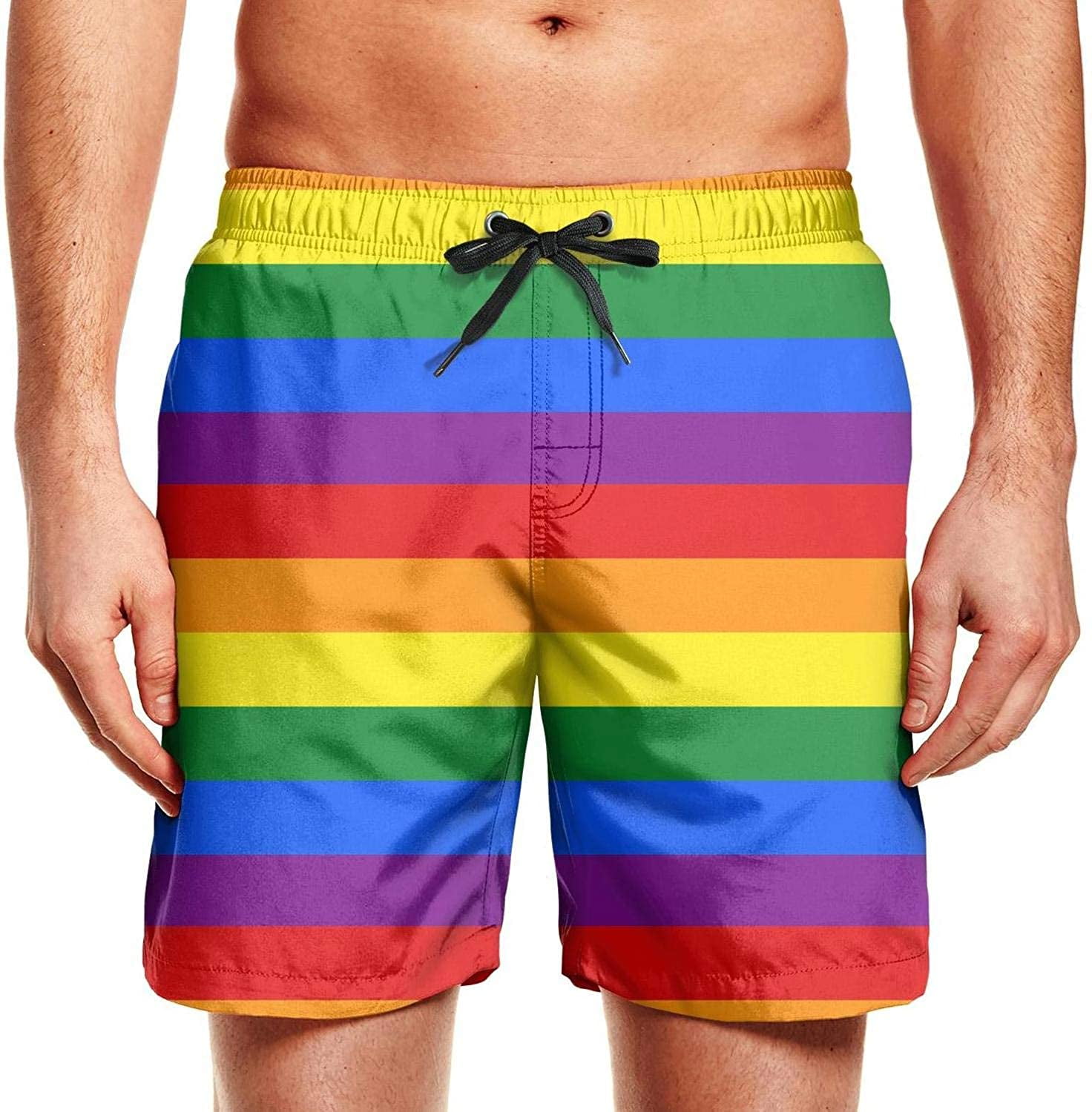Quick Drying Swim Trunks With Zipper Pocket – Queer In The World: The Shop