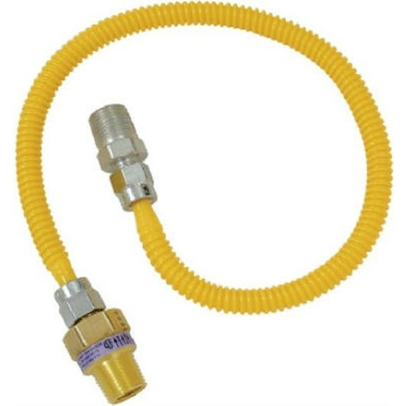 Eastman 1/2 in. MIP X 1/2 in. D MIP 48 in. Stainless Steel Gas Connector
