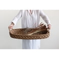 thumbnail image 4 of Creative Co-Op Decorative Oval Woven Seagrass Tray with Handles, 4 of 4