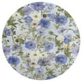 thumbnail image 3 of Floral Colorful Flower Washable Round Rug -Circle Area Rugs for Nursery Bedroom, Vintage Non Slip Non Shedding Low Pile Carpet for Living Room Coffee Table Entryway, 3 of 6