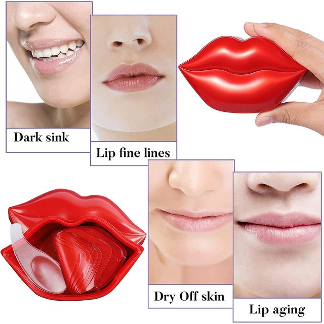 20 piezas máscara de labios antienvejecimiento antisecado antiarrugas máscara de labios tratamiento máscara de labios para el cuidado de los labios Gel hidratante ShuxiuWang 9024735230069