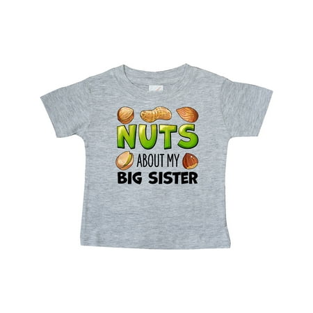 

Inktastic Nuts About My Big Sister Peanut Almond Pistachio Gift Baby Boy or Baby Girl T-Shirt